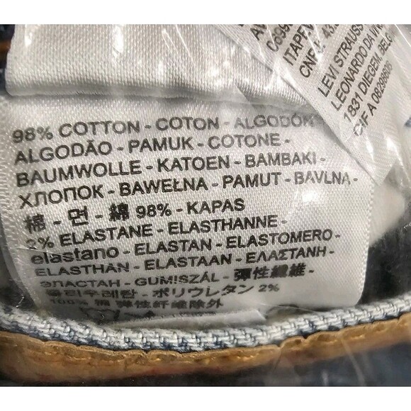 Levi's Men's 501 Jeans Original Fit Straight Leg Button Fly Warp Stretch 36 X 34 - Picture 6 of 10